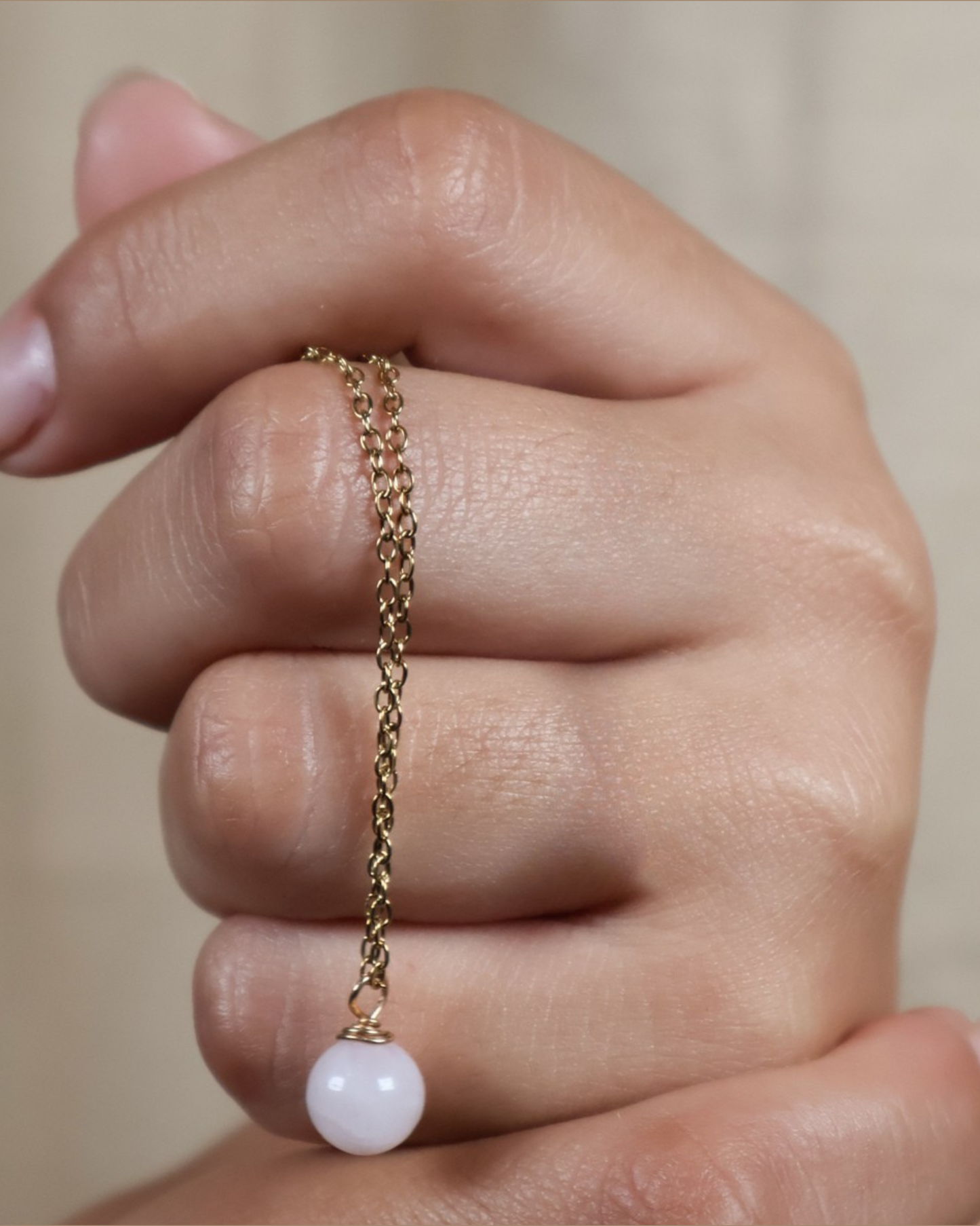 Collar Cuarzo Rosa